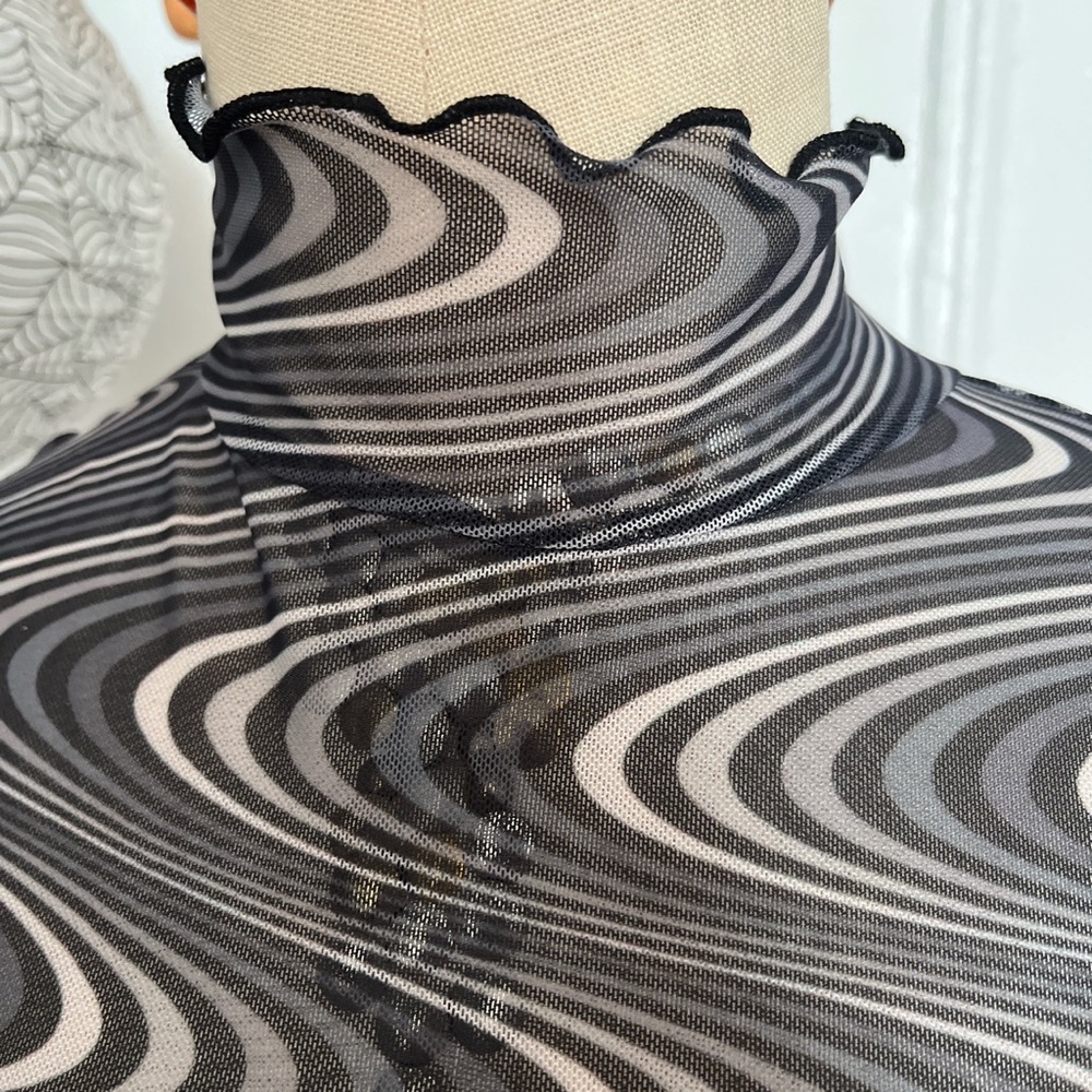 CURREBT MOOD X DOLLS KILL TRIPPY MESH DRESS S - Picture 2 of 3